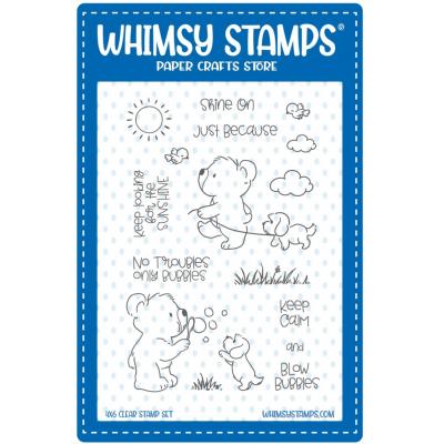 Whimsy Stamps Stempel - Bear Bubbles